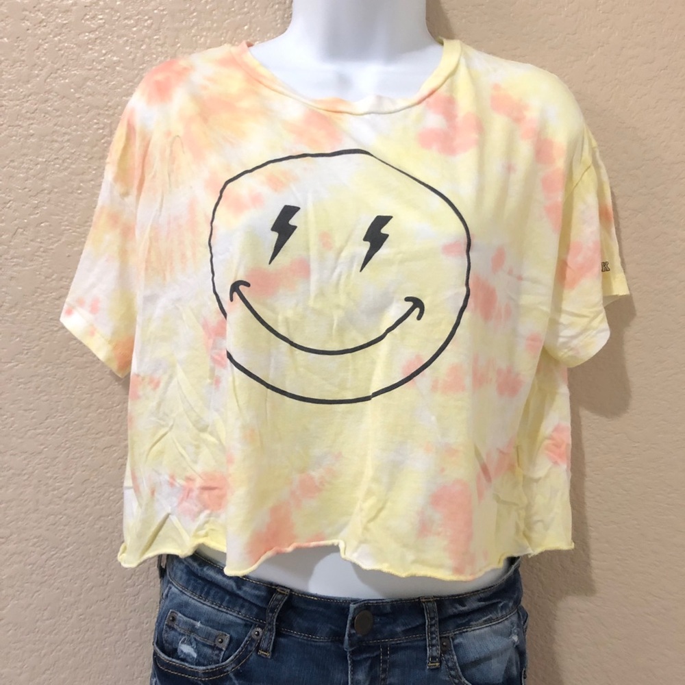Tie Dye crop top Pink shirt